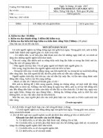 Kiểm tra định kì giữa học kì 1 môn TIẾNG VIỆT lớp 4 