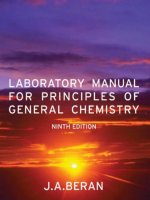 Laboratory manual for principles of general chemistry 9th edition 1 