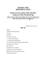 Đánh giá tác động môi trường Trung tâm thương mại dịch vụ tổng hợp Siêu thị Hương Giang tại phường Lê Mao, thành phố Vinh, tỉnh Nghệ An