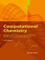 Computational chemistry introduction to the theory and applications of molecular and quantum mechanics 