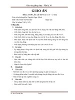 Giáo án Vật lý bài Con lắc lò xo