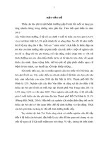 Khảo sát thực trạng và các yếu tố liên quan đến thừa cân béo phì ở lứa tuổi mầm non tại tỉnh Trà Vinh năm 2018