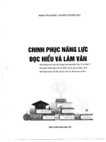 CHINH PHỤC NĂNG lực đọc HIỂU và làm văn lớp 11 và 12  TRỊNH văn QUỲNH