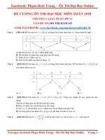 1 5  đồ thị hàm số   đề cương ôn thi đại học 2018