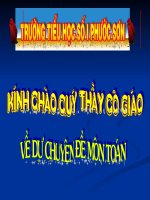 Bài giảng điện tử: Báo cáo chuyên đề môn Toán lớp 2