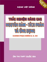 Trắc nghiệm nâng cao toán nguyên hàm, tích phân và ứng dụng – Đặng Việt Đông