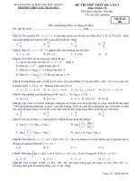 Đề thi thử THPTQG 2018 môn Toán trường THPT Lục Ngạn số 1– Bắc Giang lần 2