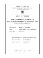 Nghiên cứu điều chế chất keo tụ pac (Polyaluminium Chloride) ứng dụng trong xử lý nước thải công nghiệp giấy (Đồ án tốt nghiệp)