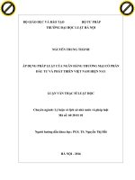 Áp dụng pháp luật của ngân hàng thương mại cổ phần đầu tư và phát triển việt nam hiện nay 