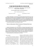 Xác định thành phần hóa học trong cỏ ngọt Stevia rebaudiana.