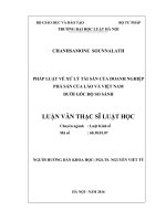 Pháp luật về xử lý tài sản của doanh nghiệp phá sản của lào và việt nam dưới góc độ so sánh  