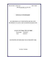 Quy định pháp luật về bồi thường khi nhà nước thu hồi đất của lào và việt nam dưới góc độ so sánh 
