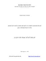 Khảo sát chất lượng bề mặt của thép làm khuôn đã qua tôi khi phay cứng (Luận văn thạc sĩ)