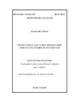Một số vấn đề lý luận và thực tiễn hoàn thiện pháp luật về cai nghiện ma túy ở việt nam 