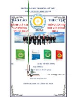 ĐÁNH GIÁ VAI TRÒ QUẢN TRỊ VĂN PHÒNG ĐỐI VỚI CÔNG TY CỔ PHẦN MISA