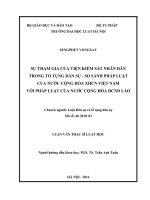 Sự tham gia của viện kiểm sát nhân dân trong tố tụng dân sự   so sánh pháp luật của nước cộng hòa XHCN việt nam với pháp luật của nước cộng hòa DCND lào 
