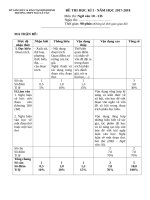 Đề thi học kỳ 1 lớp 10 môn văn