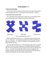 TITAN ĐIÔXIT Công nghệ nano là công nghệ điều chế các vật liệu mới và rất được quan tâm do hiệu ứng thu nhỏ kích thước làm xuất hiện nhiều tính chất mới đặc biệt và nâng cao tính chất vốn có lên so với vật liệu khối thông thường, đặc biệt là các hiệu ứng 