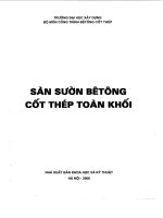 Sàn sườn bê tông cốt thép toàn khối