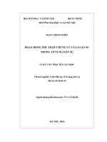 Hoạt động thu thập chứng cứ của luật sư trong tố tụng dân sự 