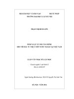 Pháp luật ưu đãi tài chính đối với đầu tư trực tiếp nước ngoài tại việt nam  