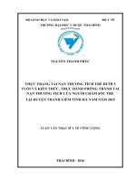 Thực trạng tiếp cận và chi trả khám chữa bệnh của bệnh nhi điều trị nội trú tại bệnh viện nhi hải dương năm 2016 