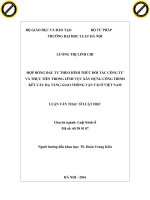 Hợp đồng đầu tư theo hình thức đối tác công tư và thực tiễn trong lĩnh vực xây dựng công trình kết cấu hạ tầng giao thông vận tải ở việt nam 