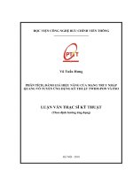 Phân tích, đánh giá hiệu năng của mạng truy nhập quang vô tuyến ứng dụng kỹ thuật TWDM – PON và FSO (Luận văn thạc sĩ)