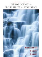 Introduction to probability and statistics 