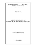 Kiểm soát hành vi ấn định giá nhằm hạn chế cạnh tranh theo pháp luật việt nam 