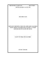 Kiểm soát hợp đồng theo mẫu, điều kiện giao dịch chung giữa tổ chức, cá nhân kinh doanh với người tiêu dùng 
