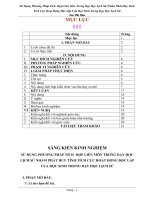 SKKN SỬ DỤNG PHƯƠNG PHÁP TÍCH HỢP LIÊN MÔN TRONG DẠY HỌC LỊCH SỬ NHẰM PHÁT HUY TÍNH TÍCH CỰC HOẠT ĐỘNG