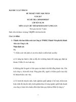 Đề thi cuối kỳ và đáp án luật CHỦ THỂ KINH DOANH VÀ  phá sản 2018 ĐH LUẬT TP HCM