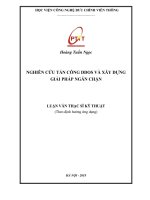 Nghiên cứu tấn công DDOS và xây dựng giải pháp ngăn chặn (Luận văn thạc sĩ)