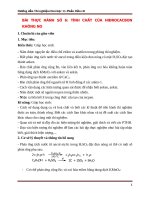 Hướng dẫn thí nghiệm Hoá học 11