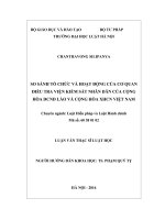 So sánh tổ chức và hoạt động của cơ quan điều tra viện kiểm sát nhân dân của cộng hòa DCND lào và cộng hòa XHCN việt nam 