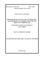 Thẩm quyền dân sự của tòa án nhân dân   so sánh pháp luật CHXHCN việt nam với pháp luật CHDCND lào 