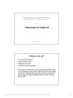 Bài giảng Thống kê ứng dụng trong kinh doanh và kinh tế  Hoàng Trọng