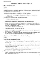 Đề cương có đáp án KẾT CẤU BÊ TÔNG CỐT THÉP