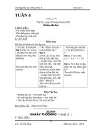 giáo án lớp 4 tuần 4 tiểu học