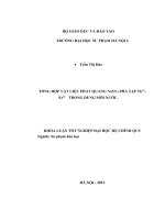 Tổng hợp vật liệu phát quang NaYF4 pha tạp Yb3+, Er3+ trong dung môi nước