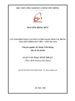 Các giải pháp nâng cao chất lượng mạng GPON tại Trung tâm Viễn thông Duy Tiên – VNPT Hà Nam (tt)
