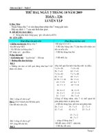 Giáo án lớp 4 tuần 5 , 6, 7, 8 tiểu hcoj