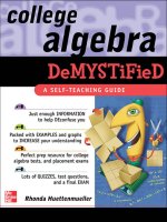 College algebra demystified 