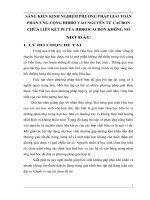 Sáng kiến kinh nghiệm phương pháp giải toán phản ứng cộng hiđro vào nguyên tử cacbon chứa liên kết pi của hiđrocacbon không no