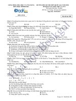 Đề thi khảo sát kiến thức hoá học 12