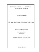 Pháp luật về xử lý rác thải điện tử ở việt nam 