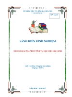 SKKN Một số giải pháp rèn tính tự học cho học sinh