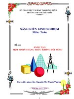 Sáng kiến kinh nghiệm: Sáng tạo một số bất đẳng thức không đối xứng