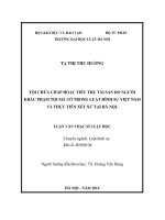 Tội chứa chấp hoặc tiêu thụ tài sản do người khác phạm tội mà có trong luật hình sự việt nam và thực tiễn xét xử trên địa bàn hà nội  